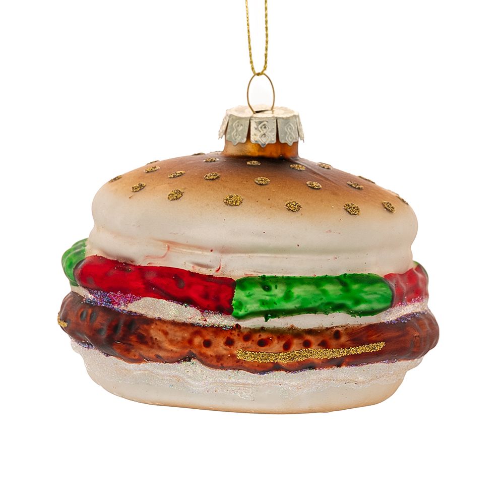 🍔 Decorazione Natalizia Hamburger da appendere
