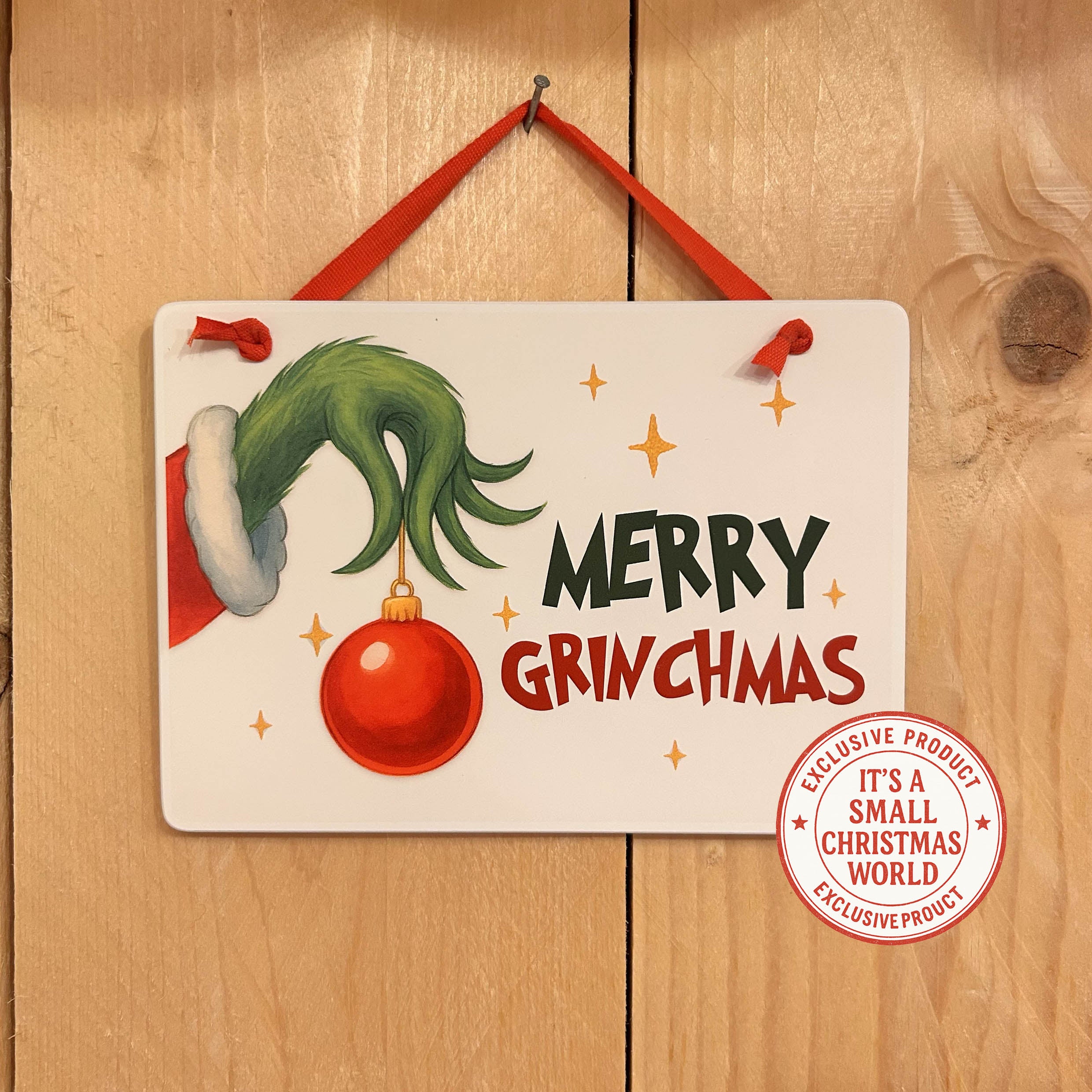 Targhetta " Marry Grinchmas "