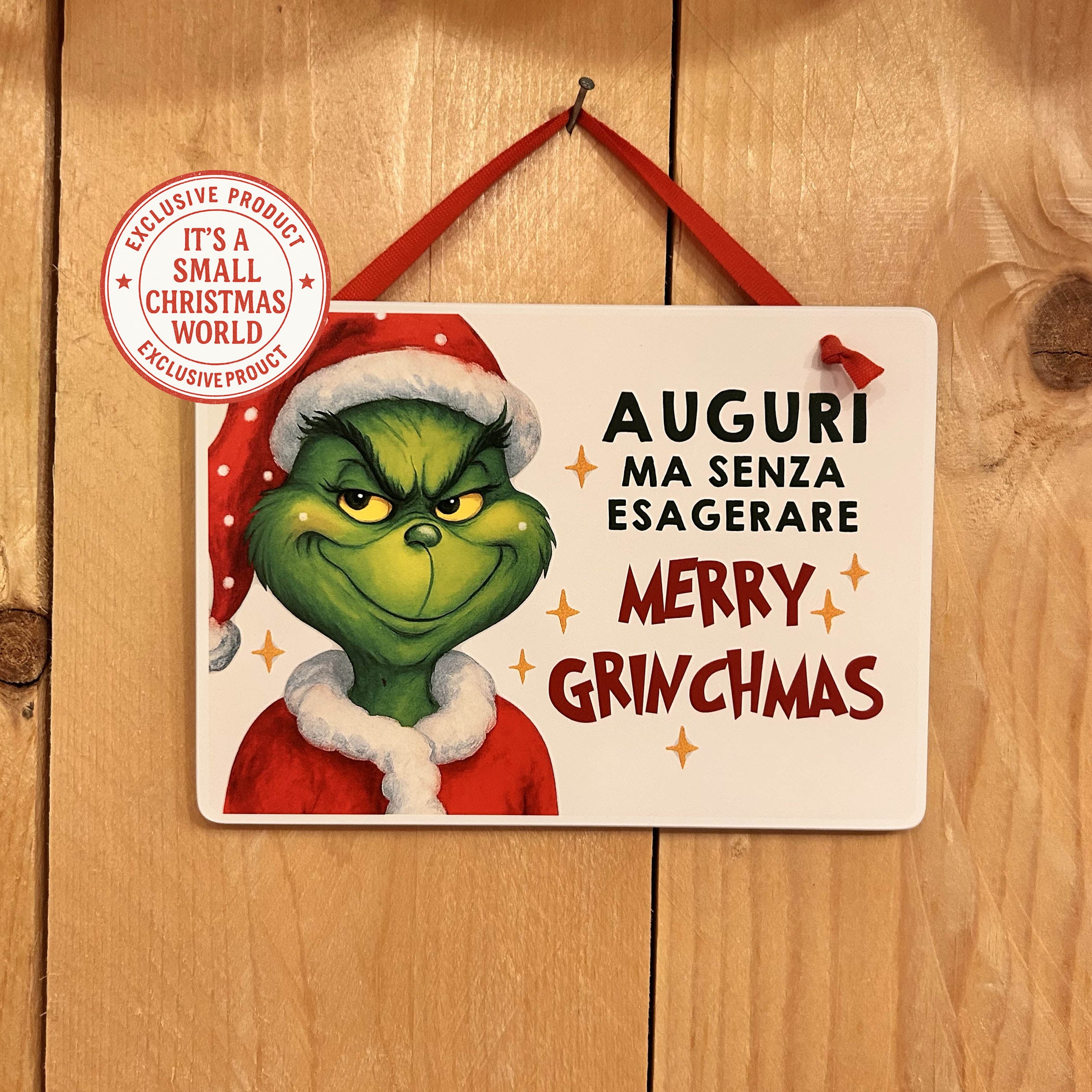 Targhetta " Auguri ma senza esagerare "