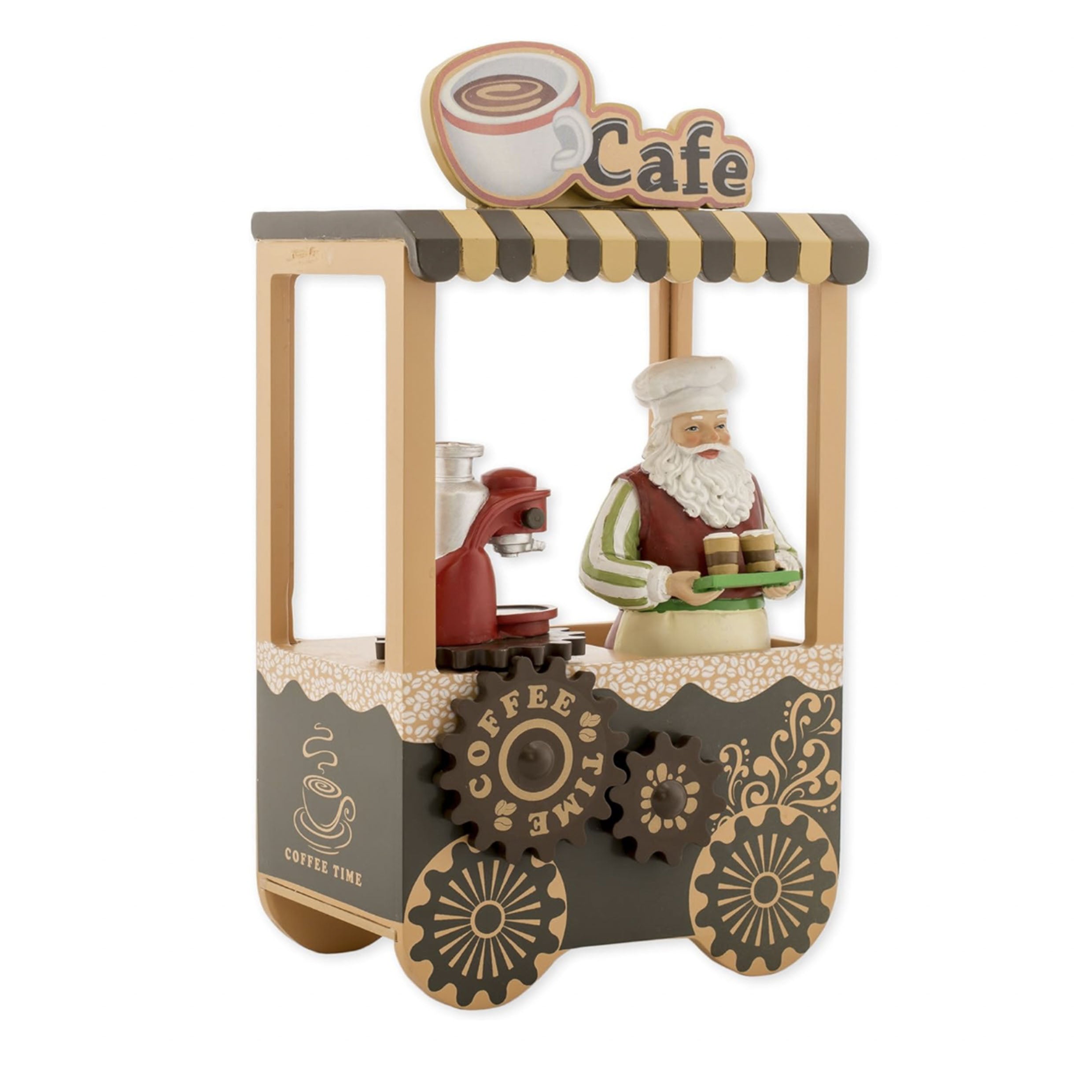 ☕ Decorazione Natalizia “Café di Babbo Natale” - carillon