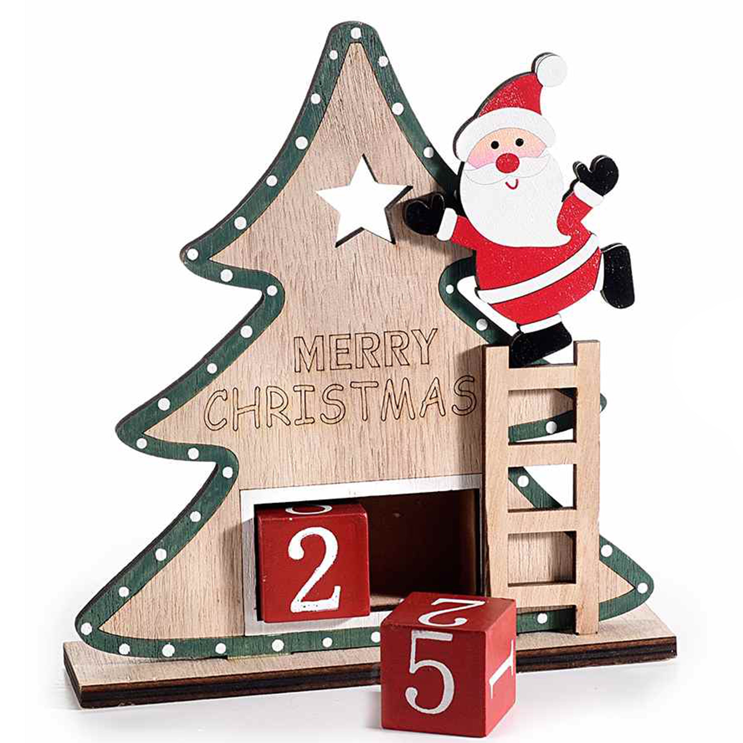 Calendario in legno a farma di albero
