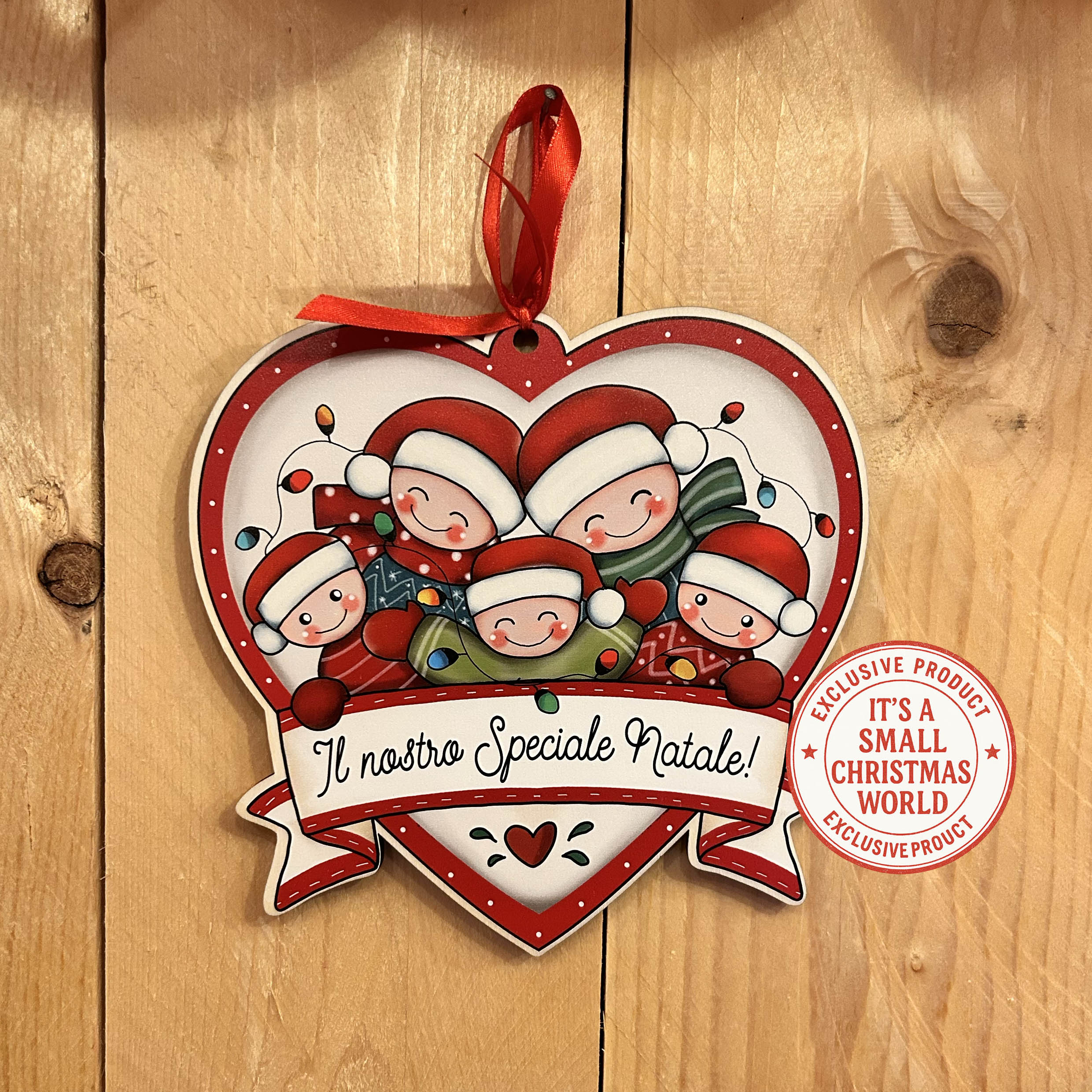 Targhetta in legno " Il nostro Speciale Natale!"