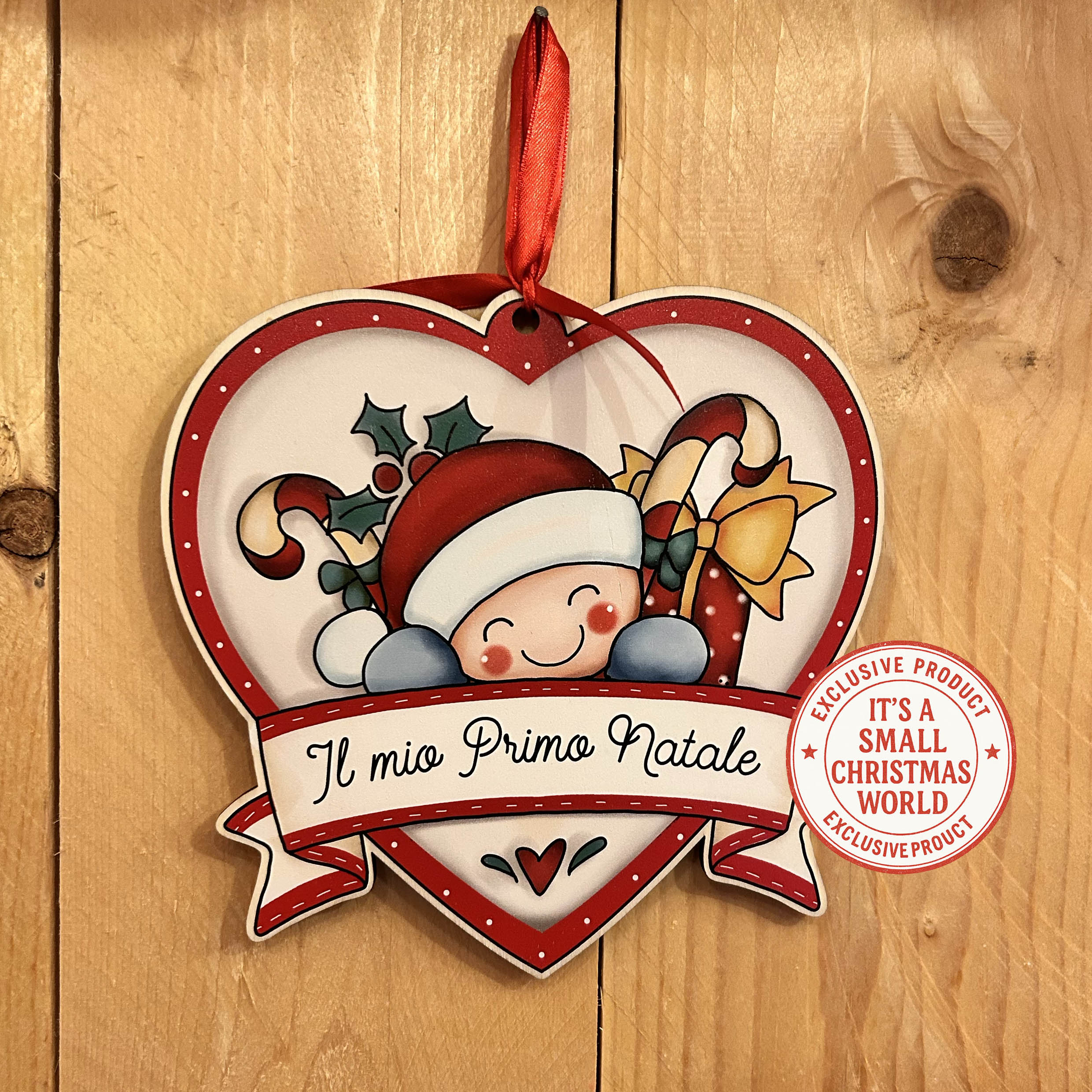 Targhetta in legno " Il mio primo Natale "