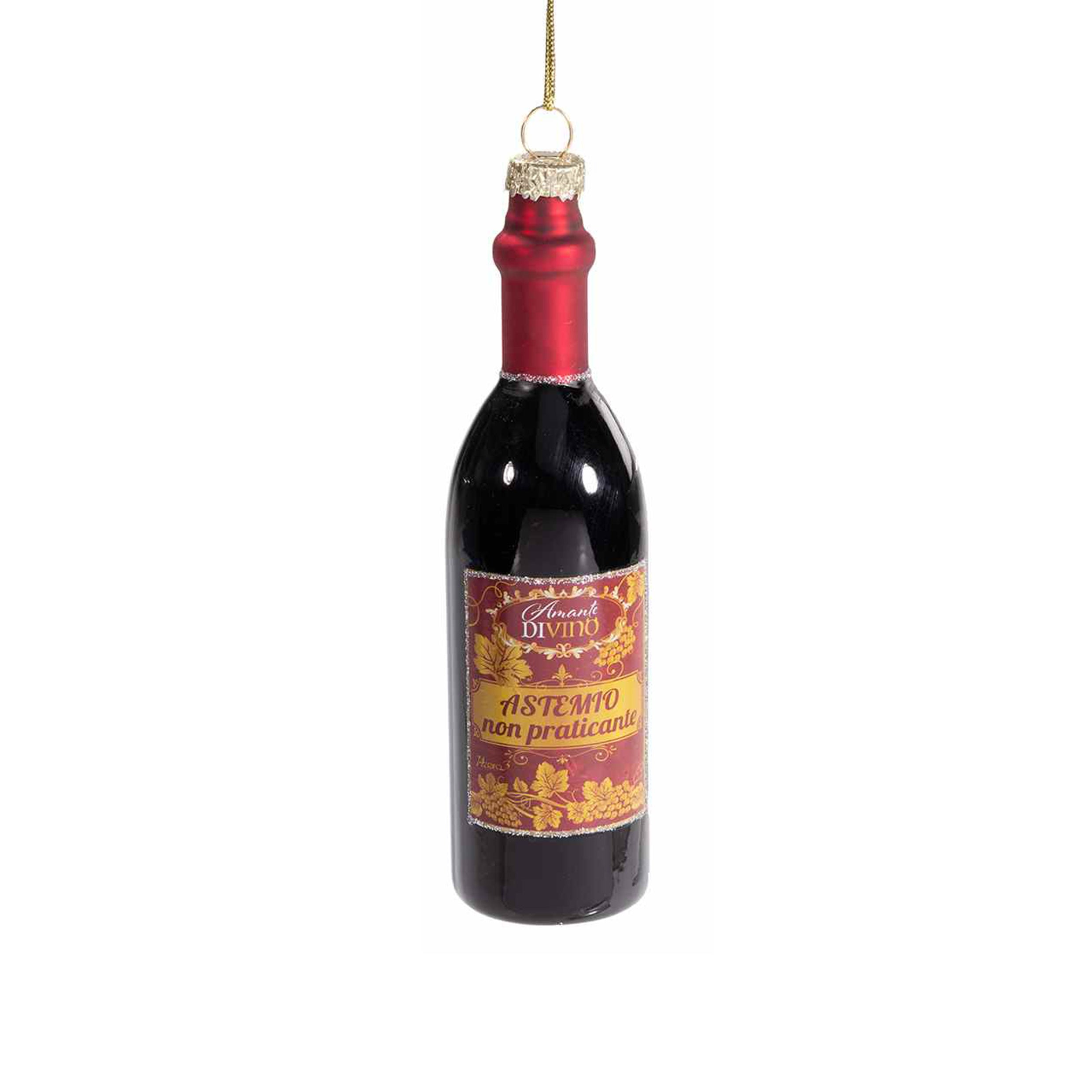 Decorazione bottiglie di vino da appendere