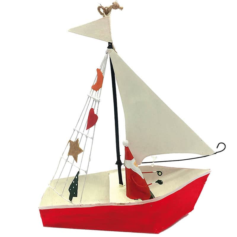 Santa Claus in Barca a vela