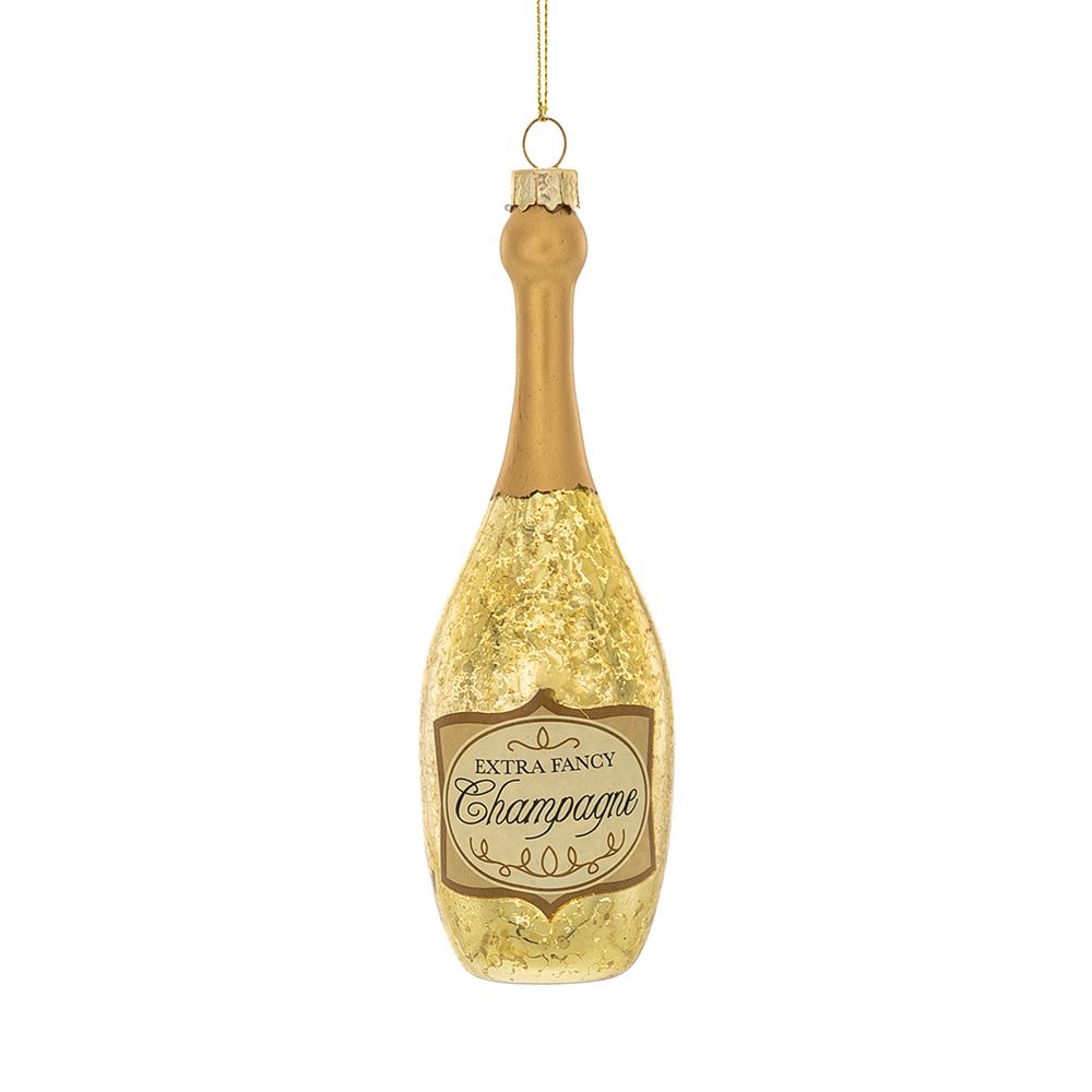 Bottiglia di champagne - decorazione da appendere