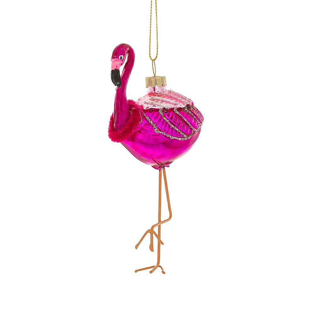 🦩 Decorazione Natalizia Flamingo Rosa da Appendere