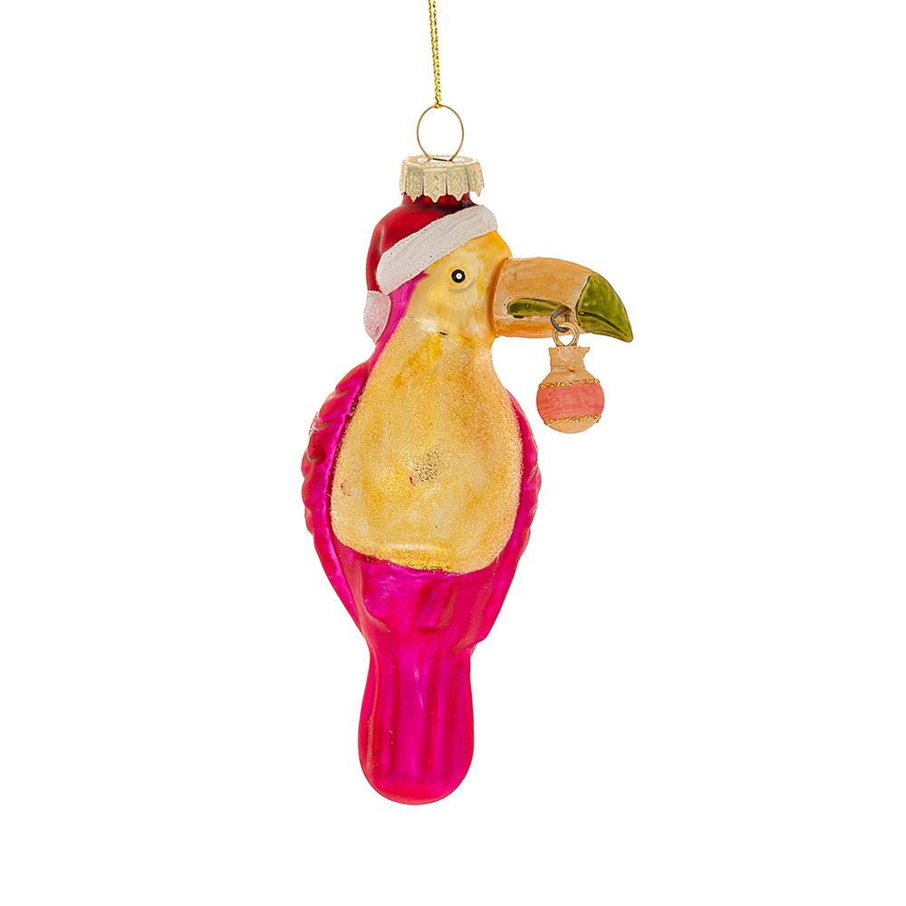Tucano natalizio - decorazione da appendere