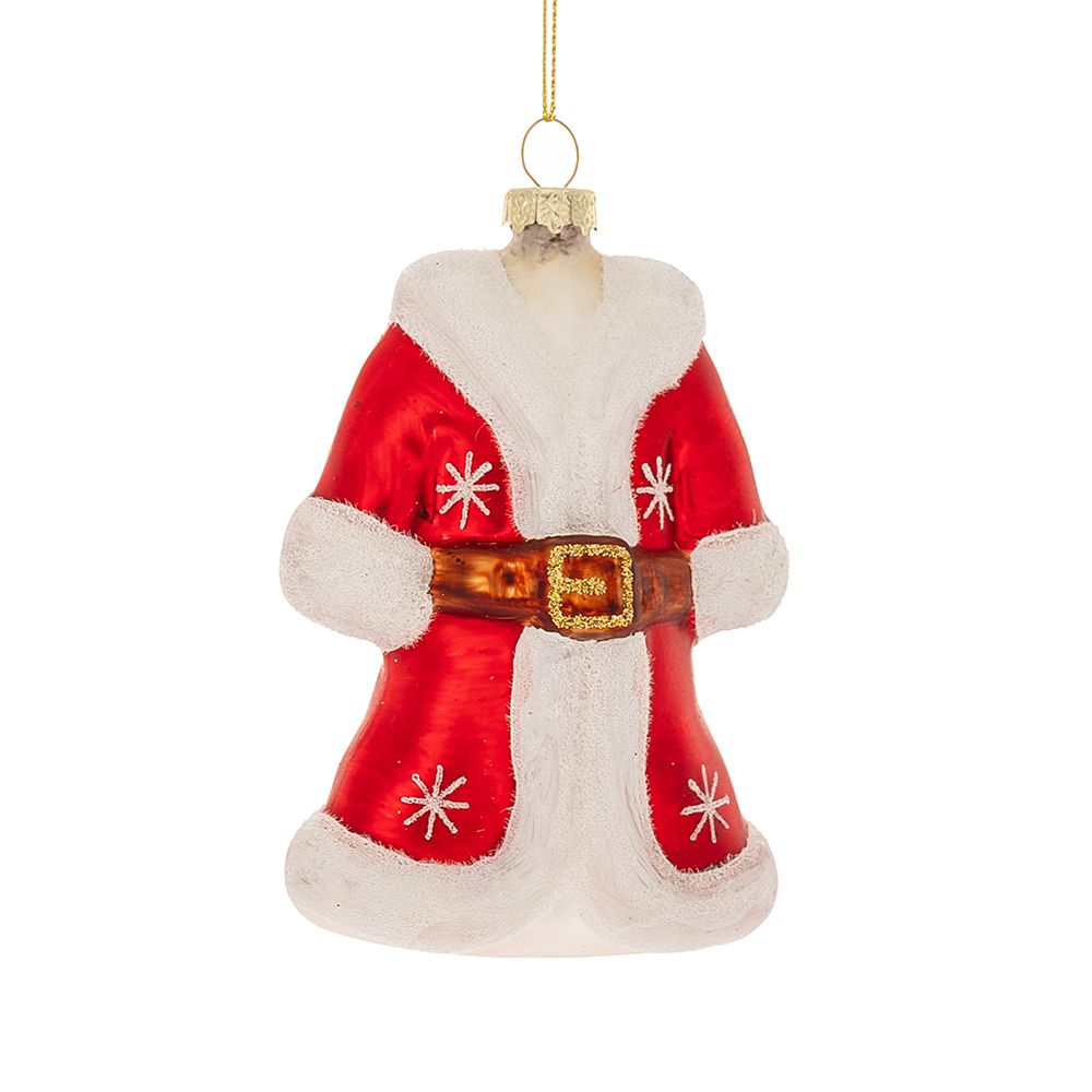 🎄 Decorazione Natalizia Cappotto di Babbo Natale da Appendere