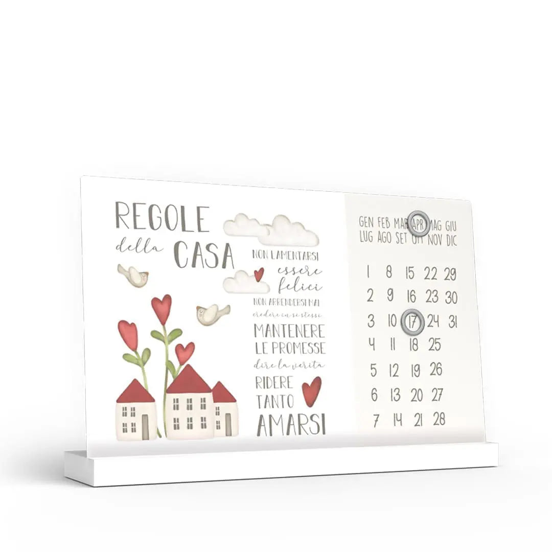 Calendario Perpetuo -  Regole della casa