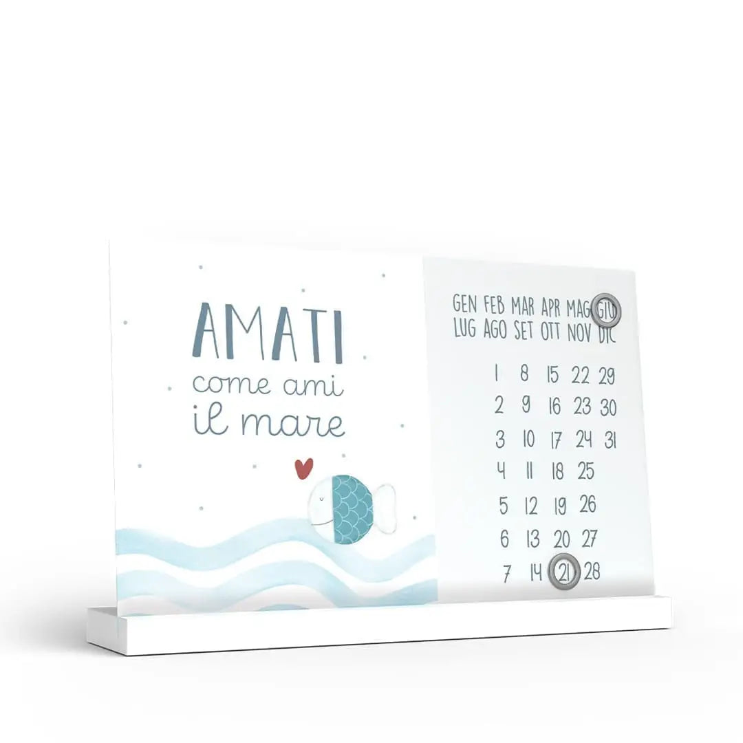 Calendario Perpetuo Ti porto al mare – Amati come ami il mare