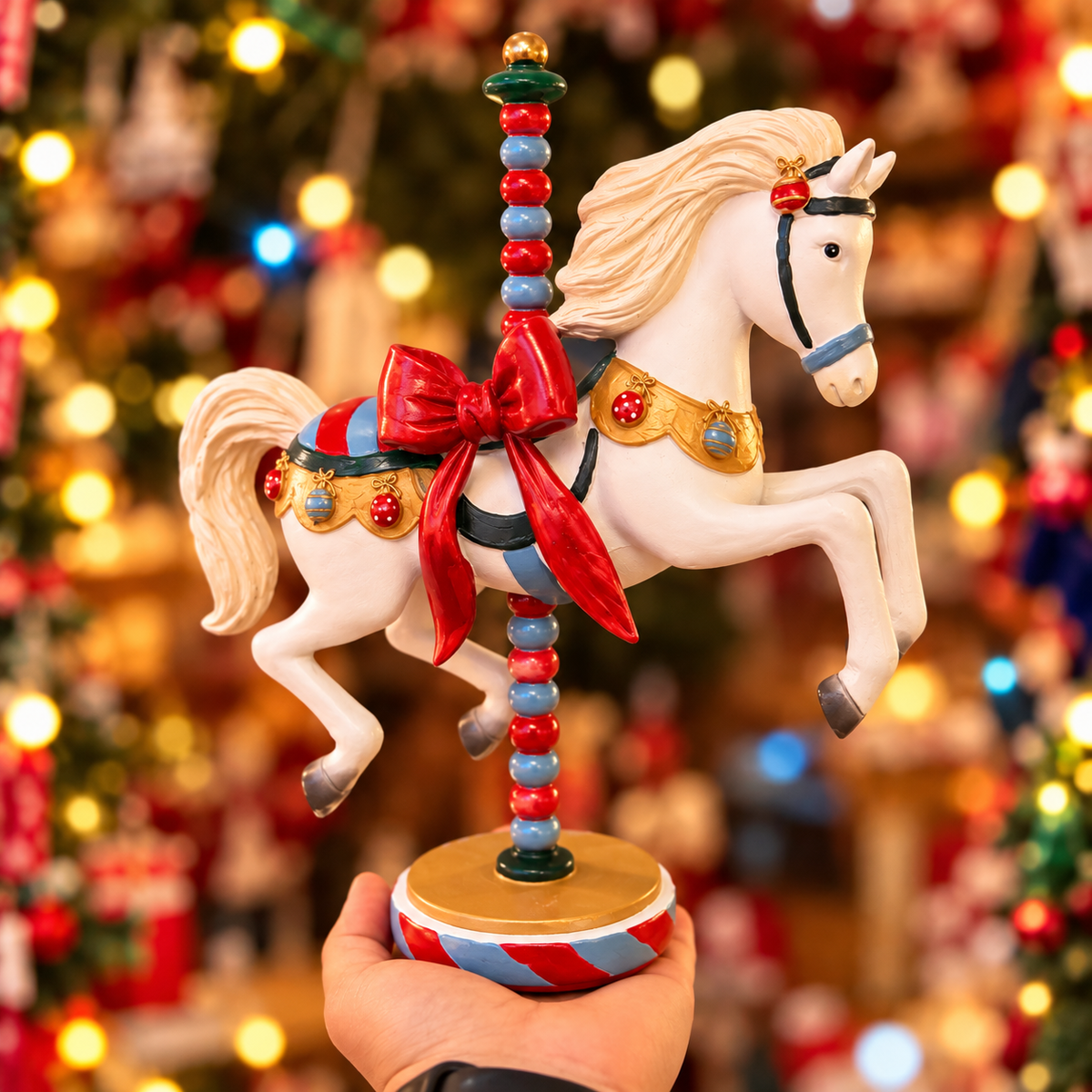 🎠 Cavallo da giostra natalizio