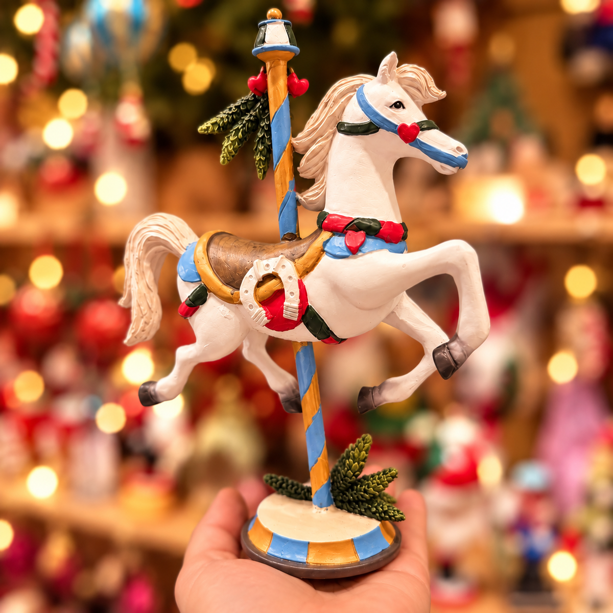 🎠 Cavallo da giostra natalizio