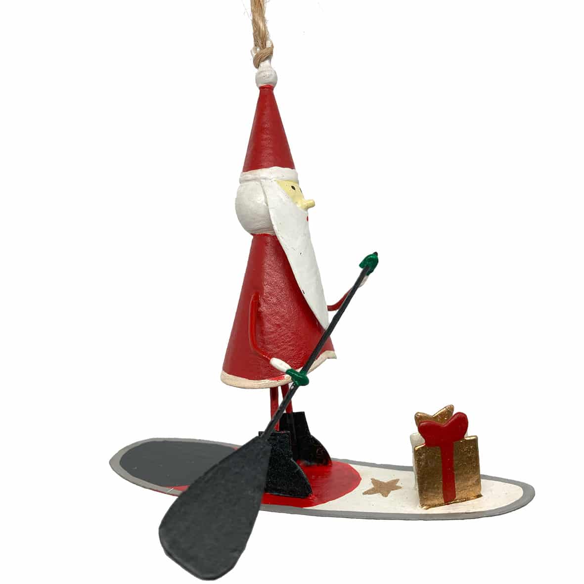 Babbo natale sul SUP con dono