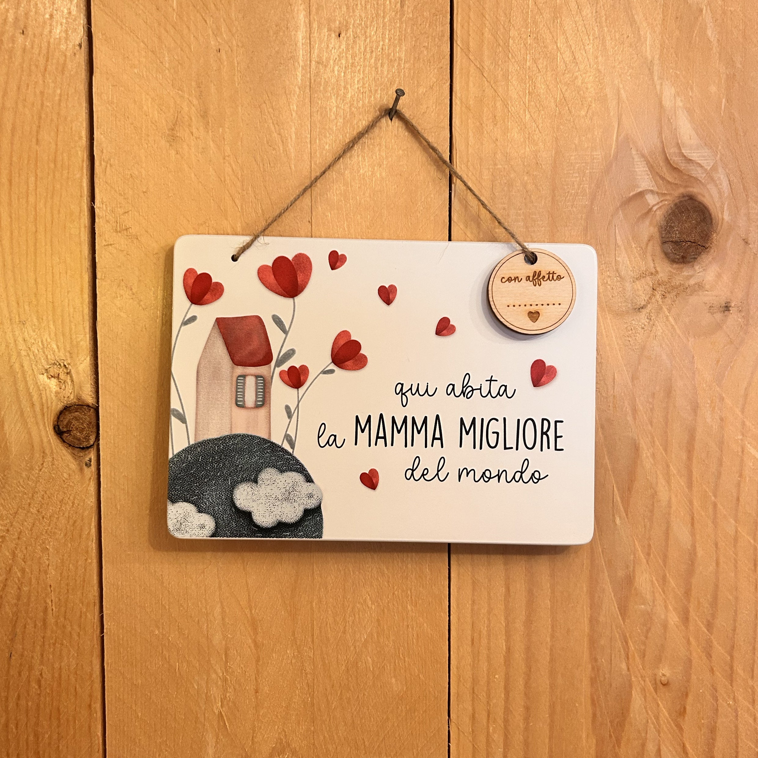 Targhetta decorativa “Mamma Migliore” – Idea regalo Festa della Mamma 💐