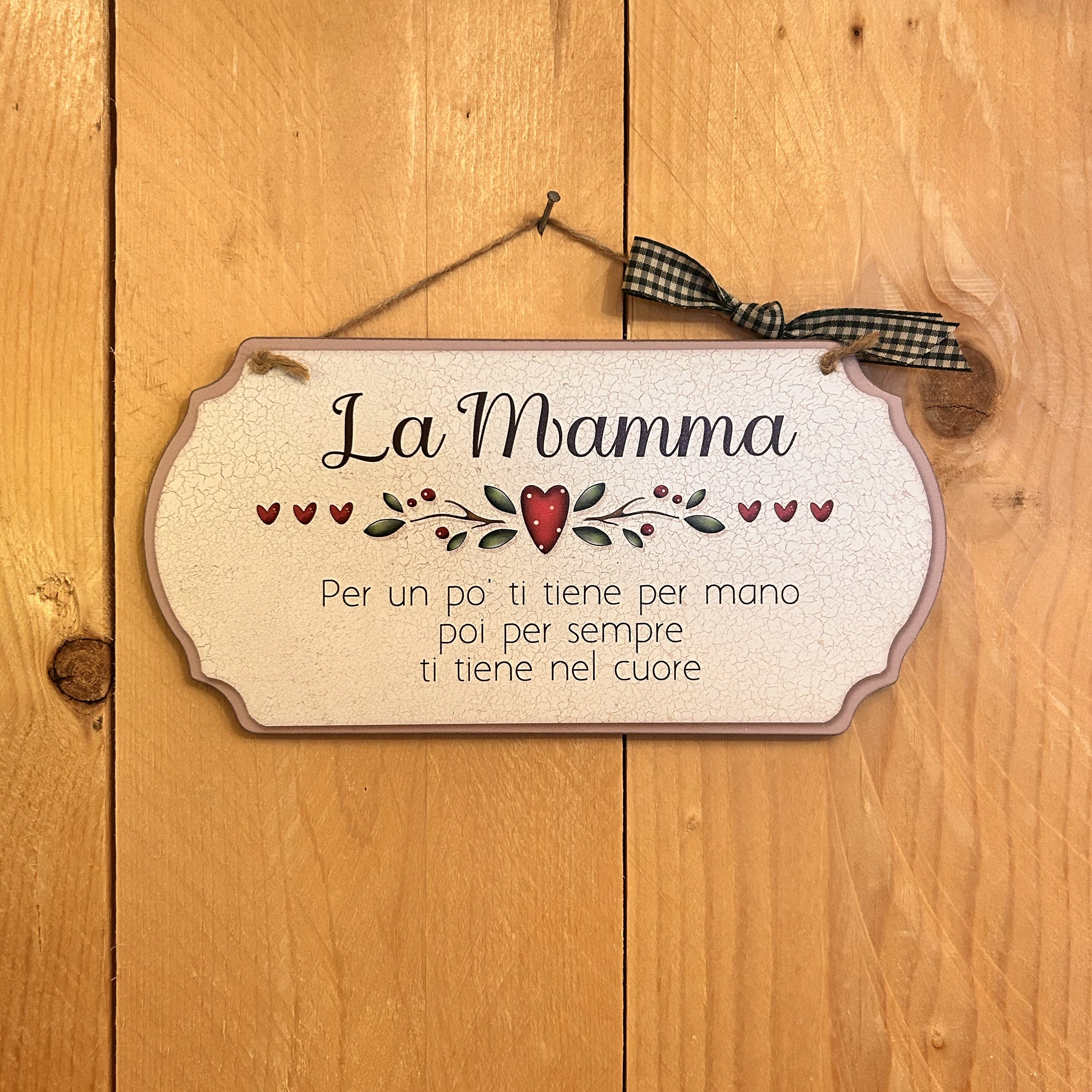 Targhetta decorativa “La Mamma” – Idea regalo Festa della Mamma 💐