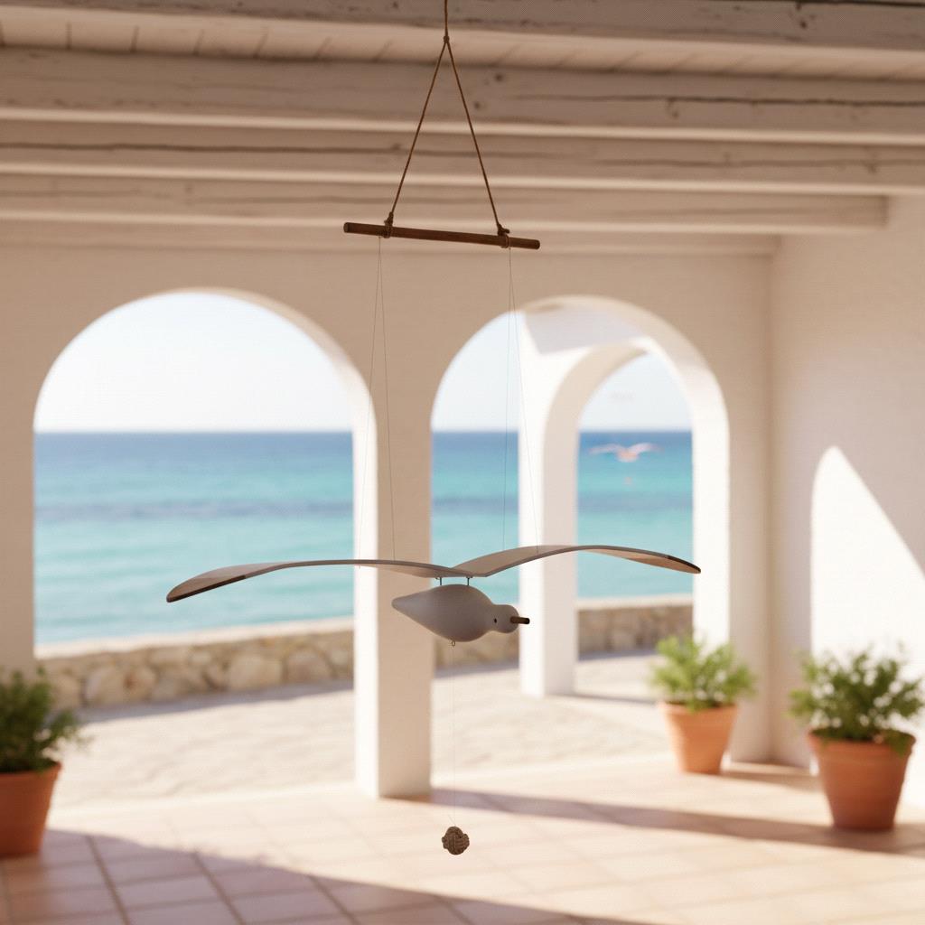 Gabbiano c/corda - mov. meccanico