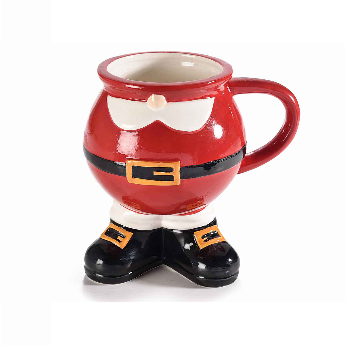 Tazza mug in ceramica a Babbo Natale con piedi