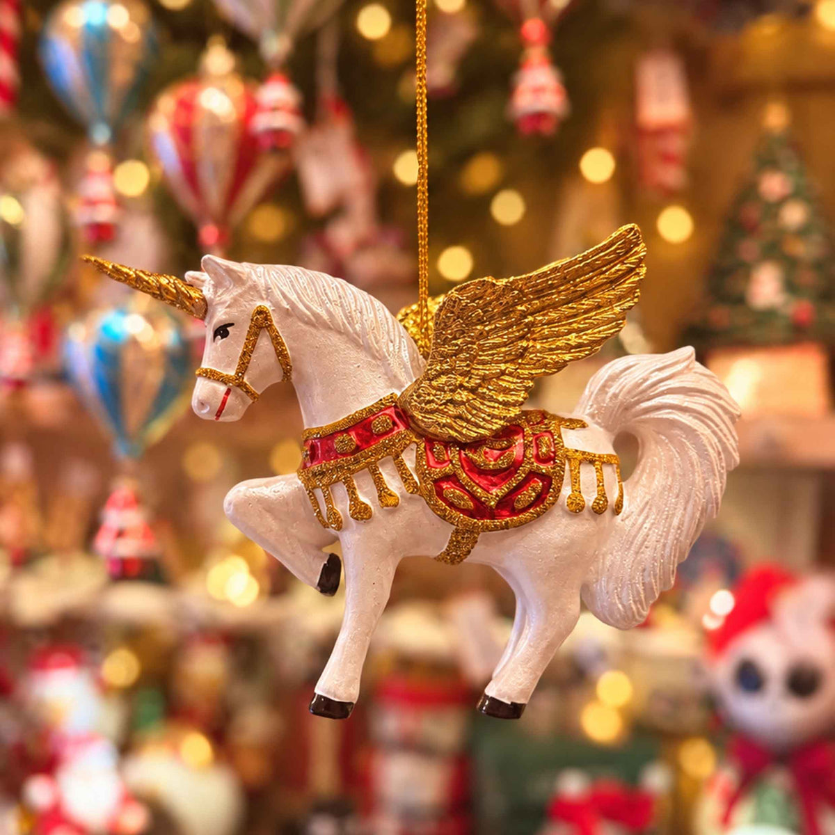 🎄 Decorazione natalizia – Unicorno alato